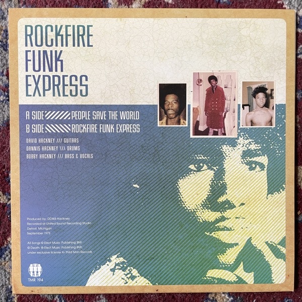 ROCKFIRE FUNK EXPRESS People Save The World (Third Man - USA original) (NM/EX) 7"