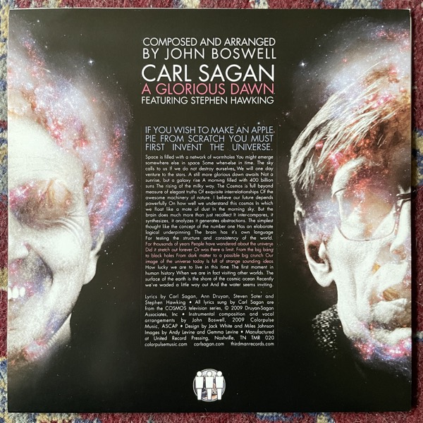 CARL SAGAN A Glorious Dawn (Third Man - USA original) (EX) 7"