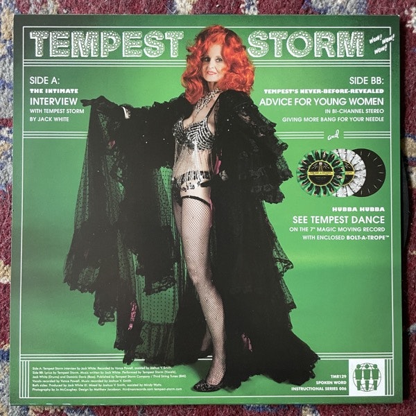 TEMPEST STORM Interview With Tempest Storm By Jack White (Third Man - USA original) (NM) PIC 7"
