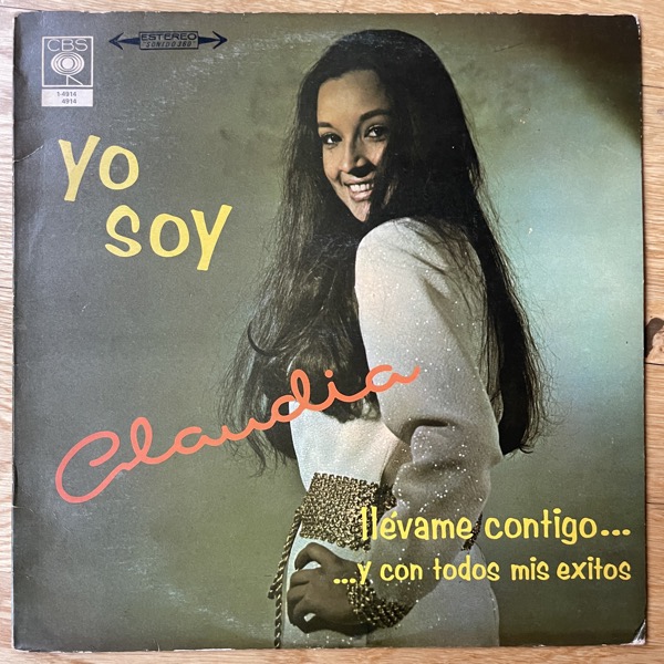 CLAUDIA Llévame Contigo … Y Con Todos Mis Exitos (CBS - Colombia original) (VG/VG+) LP