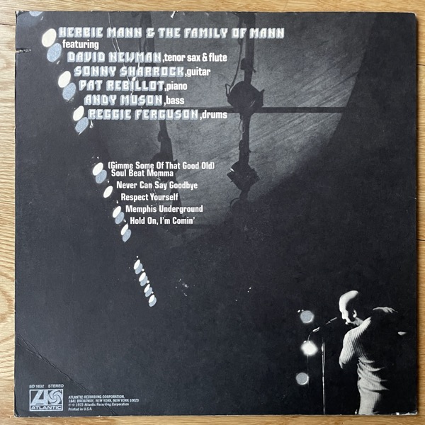 HERBIE MANN Hold On, I'm Comin' (Atlantic - USA original) (VG) LP