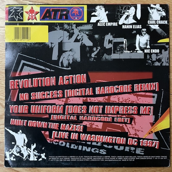 ATARI TEENAGE RIOT Revolution Action E.P. (Digital Hardcore - UK original) (VG/VG+) 12"