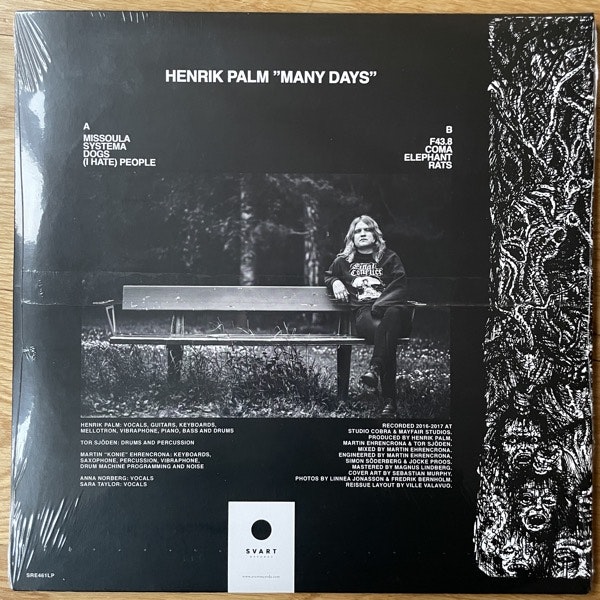 HENRIK PALM Many Days (Clear vinyl) (Svart - Finland reissue) (SS) LP