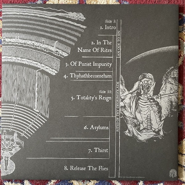 RITES OF THY DEGRINGOLADE An Ode To Sin (Nuclear War Now! - USA original) (NM/EX) LP