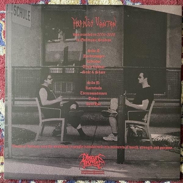 WOODS OF INFINITY Hopplös Väntan (Obscure Abhorrence - Germany original) (EX) LP