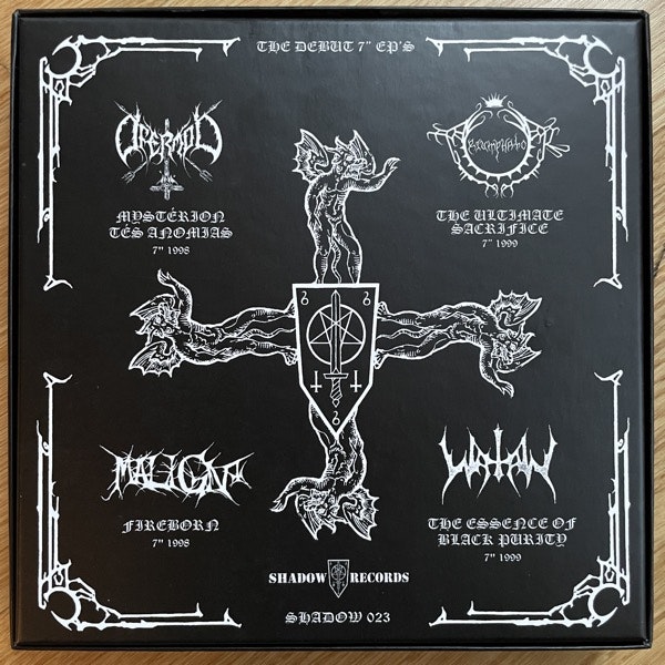 WATAIN / OFERMOD / MALIGN / TRIUMPHATOR Black Metal Terror (Shadow - Sweden original) (NM) 4x7" BOX