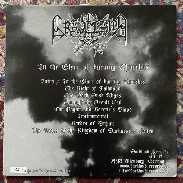GRAVELAND In The Glare Of Burning Churches (Darkland - Germany original) (VG/EX) LP