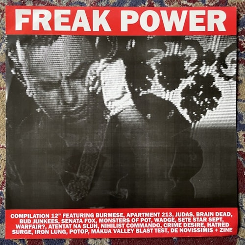 VARIOUS Freak Power (Red vinyl) (Fuck Yoga - Macedonia original) (VG+/EX) LP