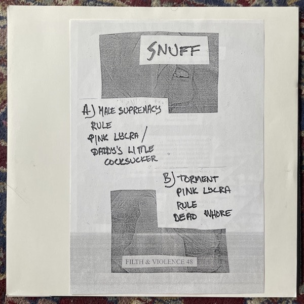 SNUFF II (Filth And Violence - Finland original) (EX/VG+) LP