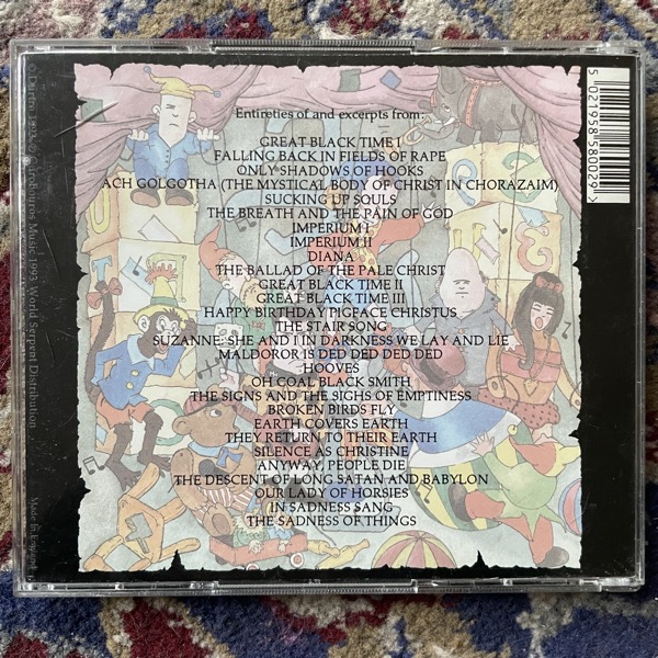 CURRENT 93 Emblems: The Menstrual Years (Durtro - UK original) (VG+) 2CD