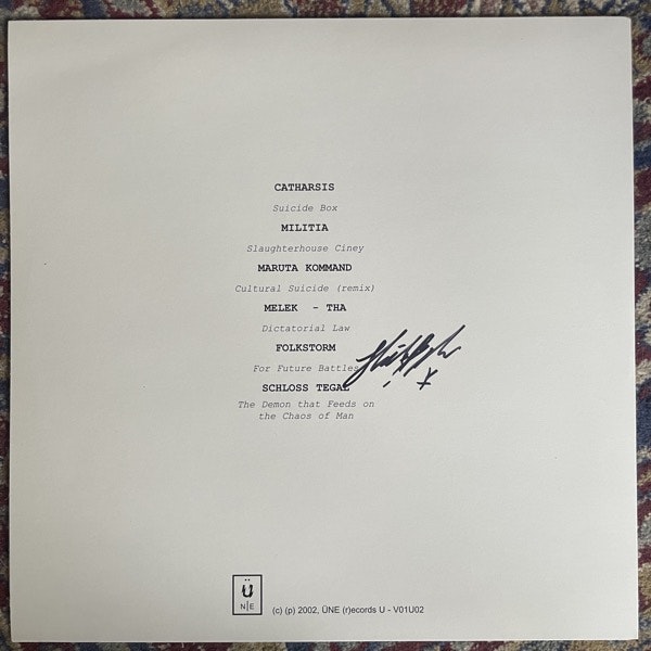 VARIOUS Ultrason (Signed) (Clear white vinyl) (ÜNE (r)ecords - France original) (EX/NM) LP