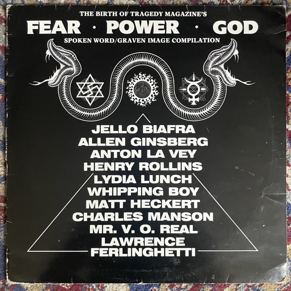 VARIOUS The Birth Of Tragedy Magazine's Fear, Power, God (Workers Playtime - UK original) (VG-/VG) LP