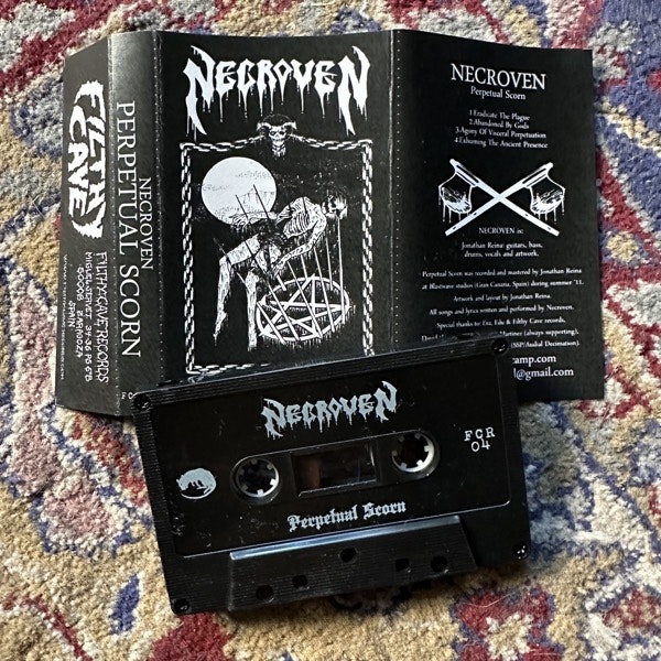 NECROVEN Perpetual Scorn (Filthy Cave - Spain original) (NM) TAPE