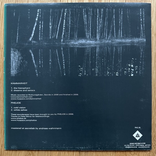 KAMMARHEIT & PHELIOS Of Dawn And Of Ice (Power & Steel - Germany original) (VG/VG+) 12" EP