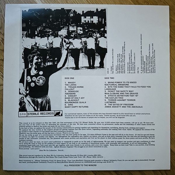 VARIOUS Here We Go (Sterile - UK original) (VG+/EX) LP