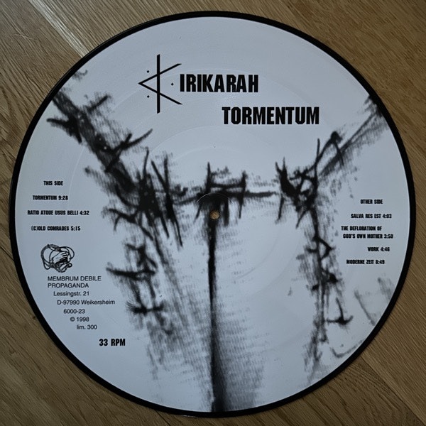 IRIKARAH Tormentum (Membrum Debile Propaganda - Germany original) (EX) PIC LP
