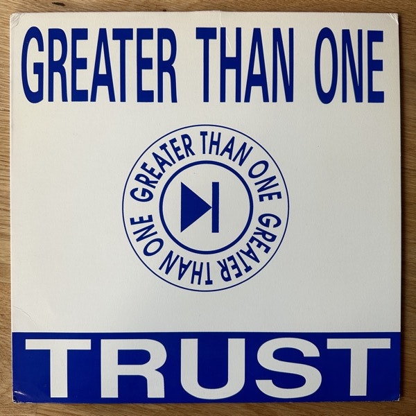 GREATER THAN ONE Trust (Clear vinyl) (We Never Sleep - USA original) (VG/EX) LP