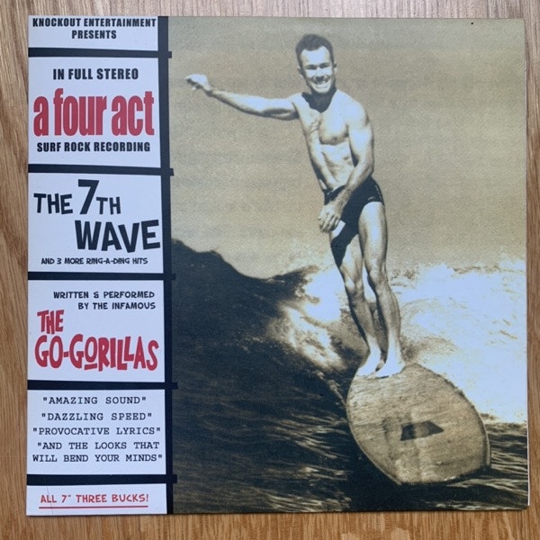 GO-GORILLAS, the The 7th Wave And 3 More Ring-a-ding Hits (Knockout Recs & Tapes - Sweden original) (NM/VG+) 7"