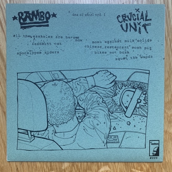 R.A.M.B.O. / CRUCIAL UNIT Split (Ed Walters - USA original) (EX) 7"