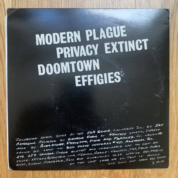 BORN DEAD ICONS Modern Plague EP (Witch Hunt - USA original) (VG/EX) 7"