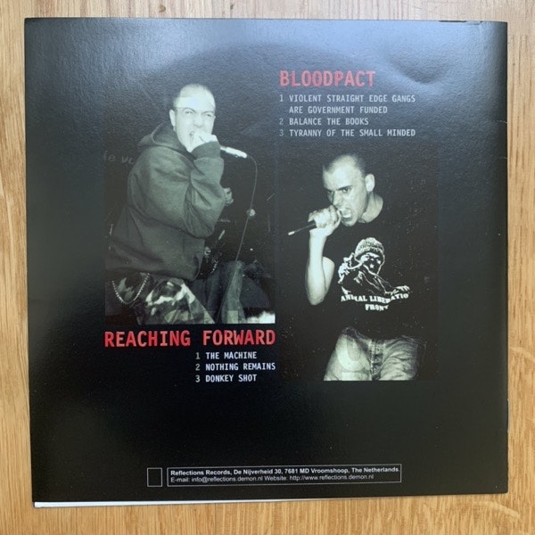 BLOODPACT / REACHING FORWARD Split (Reflections - Holland original) (EX) 7"