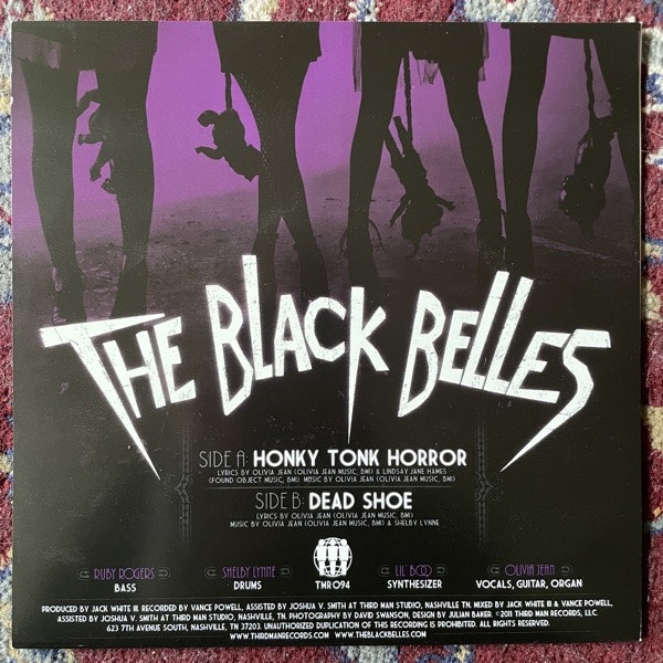 BLACK BELLES, the Honky Tonk Horror (Third Man - USA original) (EX) 7"