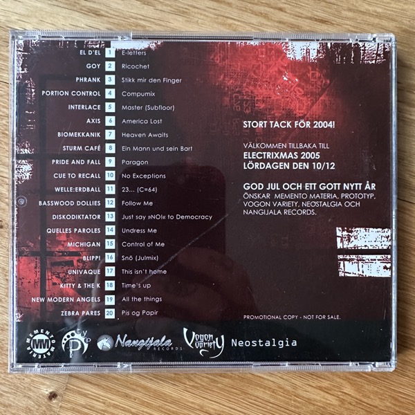 VARIOUS electriXmas 2004 (Electrixmas - Sweden original) (EX) CD