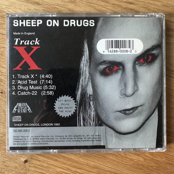 SHEEP ON DRUGS Track X (Smash - USA original) (VG+) CDM