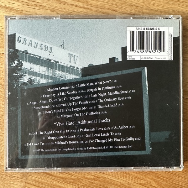 MORRISSEY Viva Hate (Parlophone - Europe reissue) (EX) CD