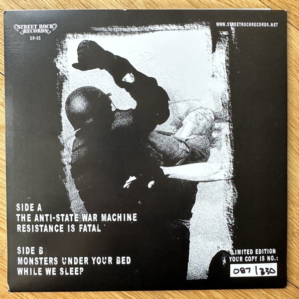 KRIEGS LEGION The Anti-State War Machine (Red/black splatter vinyl) (Streetrock - USA original) (EX) 7"