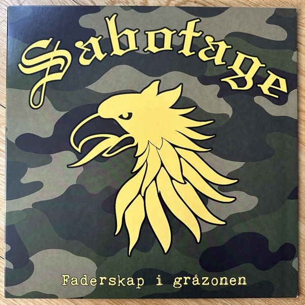 SABOTAGE Faderskap I Gråzonen (Green/red splatter vinyl) (Pretty Shitty Town - Sweden original) (NM) LP