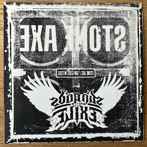 STONE AXE / SUN GODS IN EXILE Split (Green vinyl) (Hydro-Phonic - USA original) (NM/EX) 7"