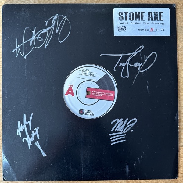 STONE AXE II (Incl. signed test press) (Music Abuse - USA original) (VG/EX/NM) 2LP+7"