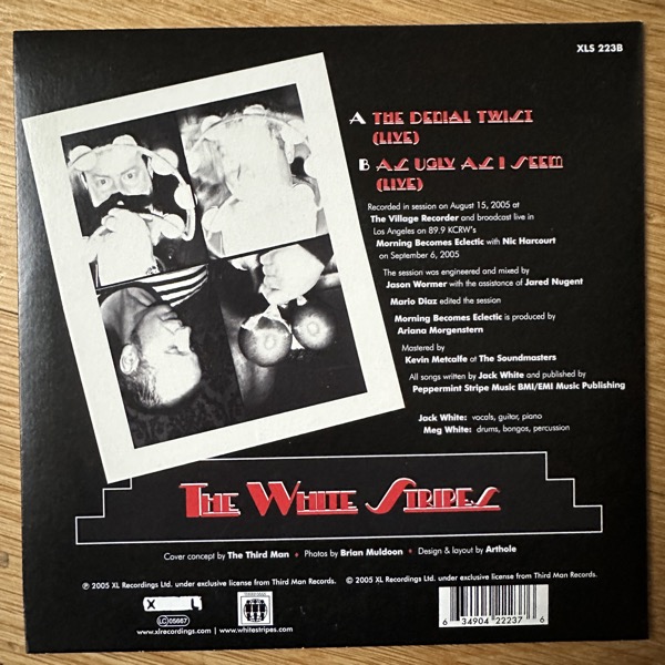 WHITE STRIPES, the The Denial Twist (Live) (XL - UK original) (NM/EX) 7"
