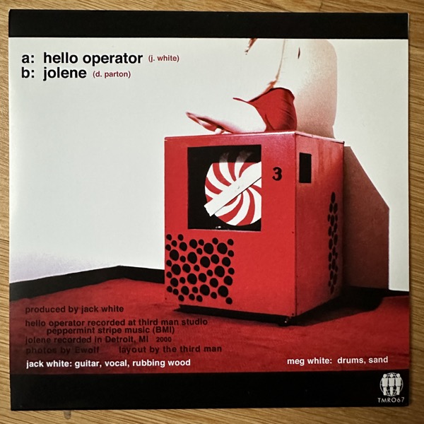WHITE STRIPES, the Hello Operator (Third Man - USA reissue) (EX) 7"