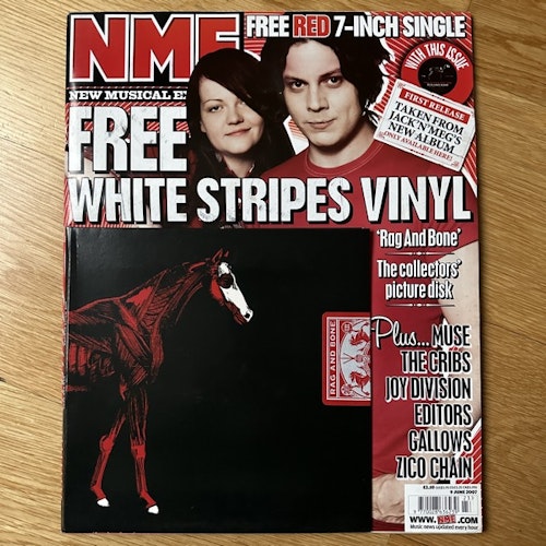 WHITE STRIPES, the Rag And Bone (Red vinyl) (XL, NME - UK original) (SS/EX) 7" + MAGAZINE