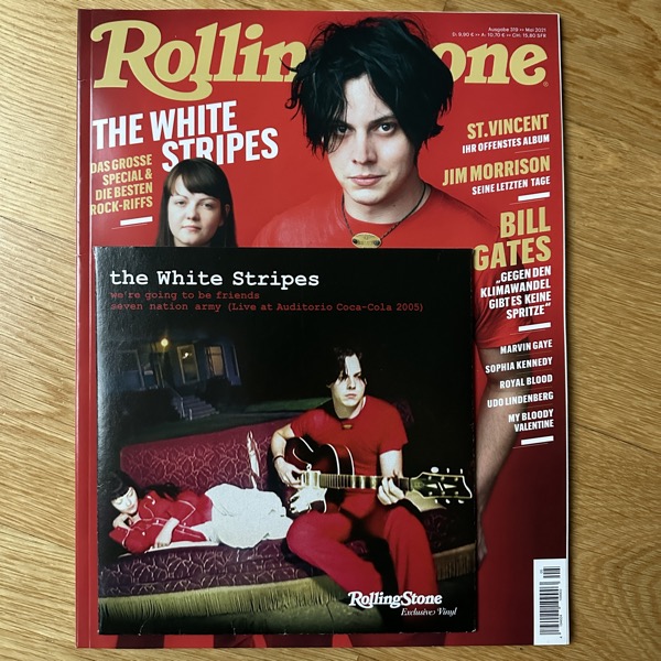 WHITE STRIPES, the We're Going To Be Friends / Seven Nation Army (Live At Auditorio Coca-Cola 2005) (Rolling Stone, Third Man - Germany original) (EX/VG+) 7" + MAGAZINE