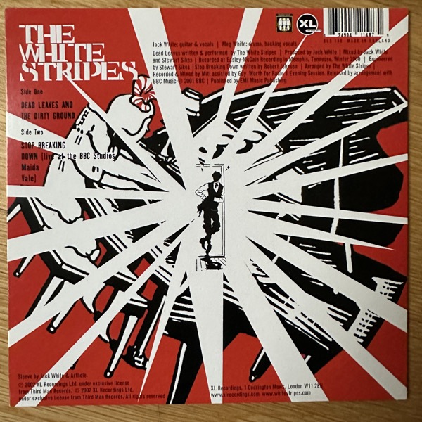 WHITE STRIPES, the Dead Leaves And The Dirty Ground (XL - UK original) (VG+/VG) 7"
