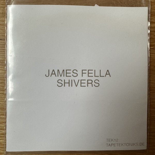 JAMES FELLA / SHIVERS Split (Tape Tektoniks – Germany original) (NM) CDR