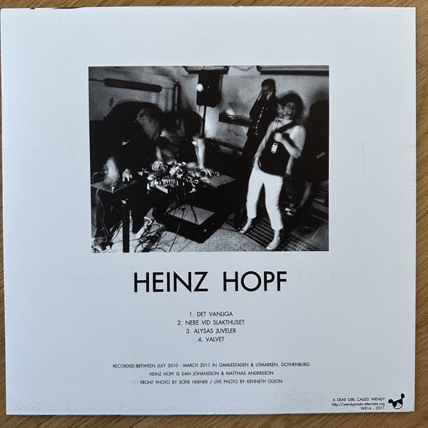 HEINZ HOPF Heinz Hopf (A Dear Girl Called Wendy – Italy original) (NM/EX) LP