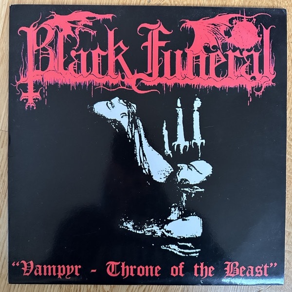 BLACK FUNERAL Vampyr - Throne Of The Beast (Cryptia - Greece 2006 reissue) (VG/EX) LP