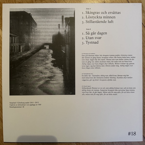 ÄTTESTUPA Musik För Tomma Rum (Järtecknet - Sweden original) (NM) LP