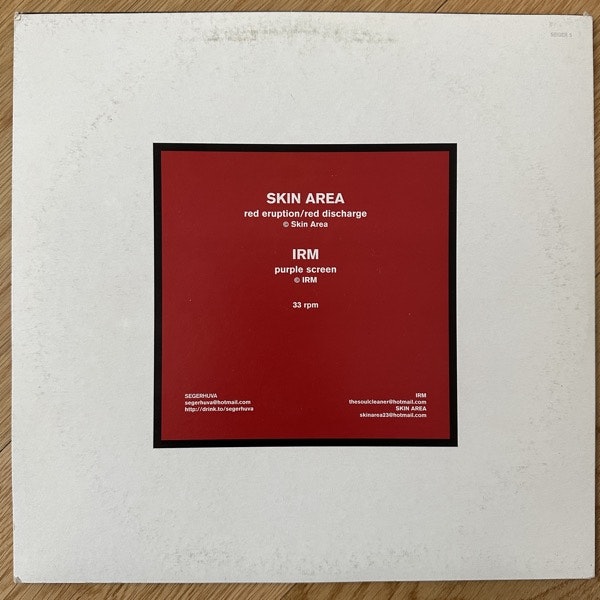 IRM / SKIN AREA Split (Segerhuva - Sweden original) (VG/EX) 10"