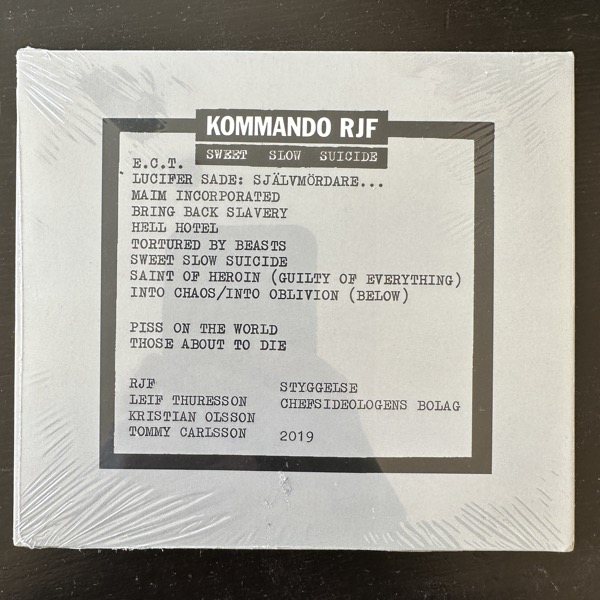 KOMMANDO RJF Sweet Slow Suicide (Styggelse - Sweden reissue) (SS) CD