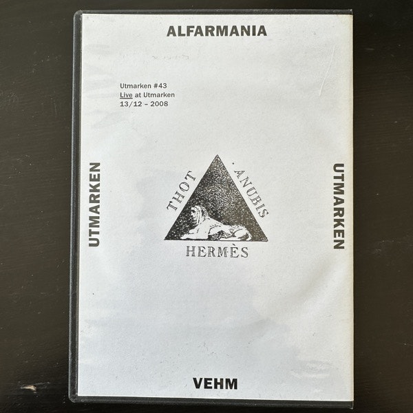 ALFARMANIA / VEHM Live At Utmarken 13/12 2008 (Utmarken - Sweden original) (EX) DVDR