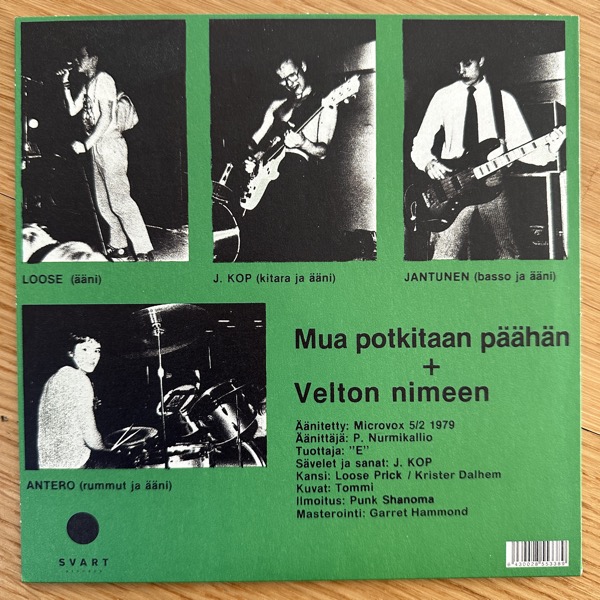 LOOSE PRICK Mua Potkitaan Päähän (Svart - Finland reissue) (NM/EX) 7"