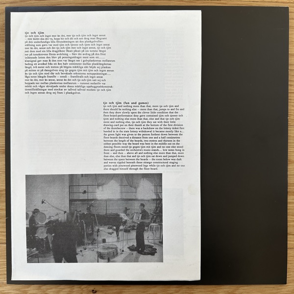 GUSH / SVEN-ÅKE JOHANSSON Tjo Och Tjim (Test press) (Dragon - Sweden original) (EX) LP