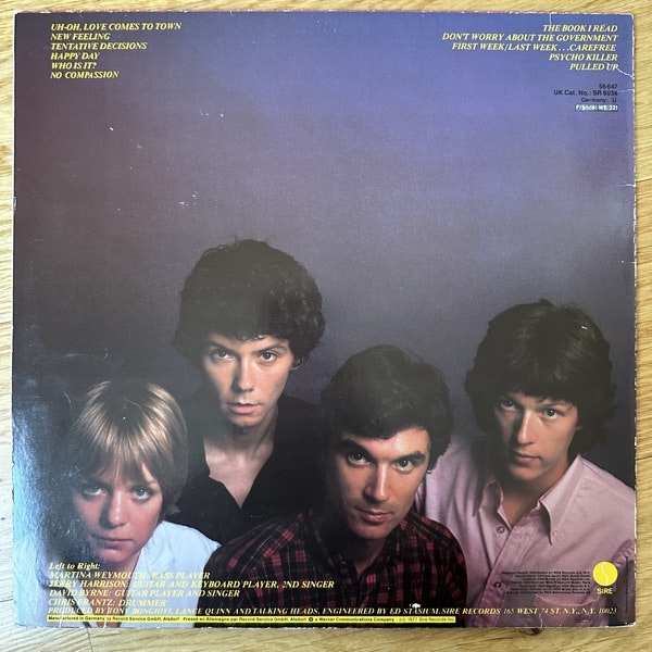 TALKING HEADS Talking Heads: 77 (Sire - Germany reissue) (VG) LP