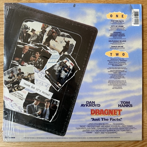 SOUNDTRACK Dragnet (MCA - USA original) (SS) LP