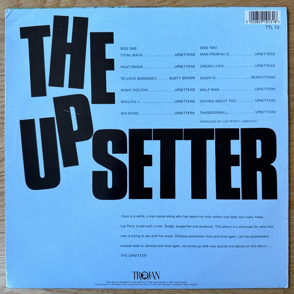 LEE PERRY / VARIOUS The Upsetter (Trojan - UK 1995 reissue) (VG+/VG) LP
